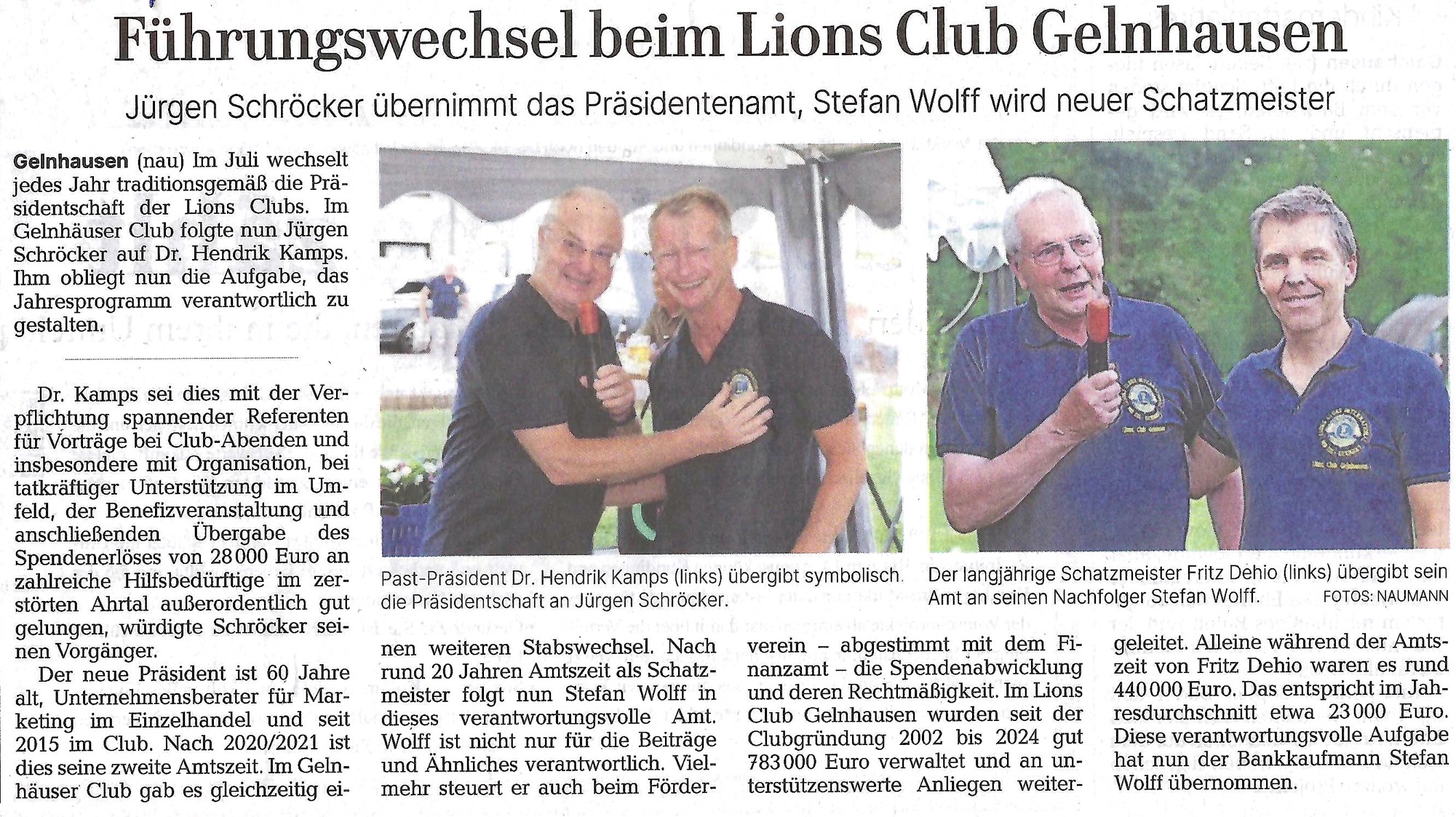 Juli 2024: Jürgen Schröcker übernimmt Präsidentenamt