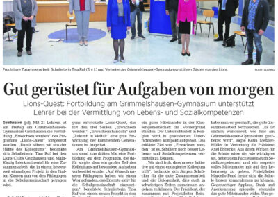 Gut gerüstet für Aufgaben von morgen