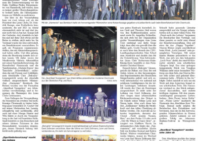 Benefizkonzert mit Vereinen aus drei Gemeinden zugunsten der Opfer der Ahrtal-Flutkatastrophe