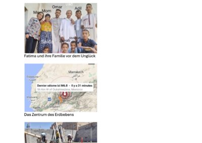 Presse Hilfe für Erdbebenopfer Marokko