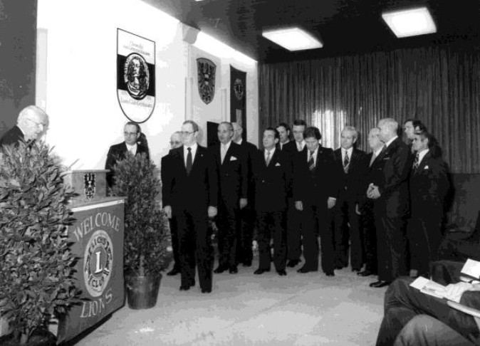1976: Gründungsmitglieder des Lions Club Gelnhausen